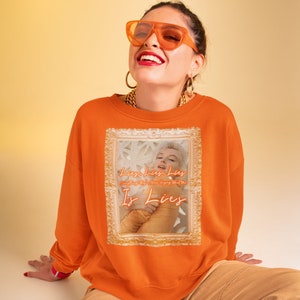 Marilyn Monroe Lies Sweatshirt, Norma Jean, Christmas Sweatshirt, Shirt, Queen, Pop Art, Retro, Marilyn, Monroe, Picture Frame, Wall Art