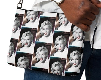 Marilyn Monroe Thinking Back ,Art Deco, Crossbody Bag, Retro Purse, Handbag, Makeup Bag, Vintage inspired, Purse, Clutch Bag, Gift For Her