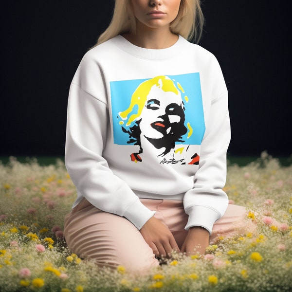 Marilyn Monroe Pop Art Graphic Sweatshirt, Retro Art, Tiffany Blue, Womens Sweater, Retro Fashion, Sweater Weather, Autumn Sweatshirt