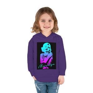 Marilyn Monroe Gradient Colors Hoodie, Toddler Pullover Hoodie, Christmas Sweatshirt, Fleece Hoodie, Kids Fashion, Cute Hoodie, Hoodie