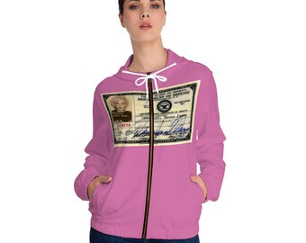 Marilyn Monroe military id zip up hoodie, dimaggio, norma jean, department  of defence id, dod, id card, government, korean war, wwii