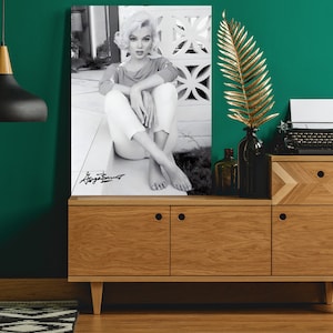 Marilyn Monroe Bombshell Canvas Print, Canvas, Wall Art, Wall Decor, Home Decor, Marilyn Monroe Photo, Hollywood Hills, Old Hollywood, Print