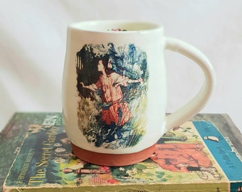 The Secret Garden, handmade mug with quote, FH Burnett