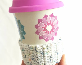 Handmade ceramic travel mug - keep cup - tea cup - reusable coffee mug - eco-friendly gift, mamdalas