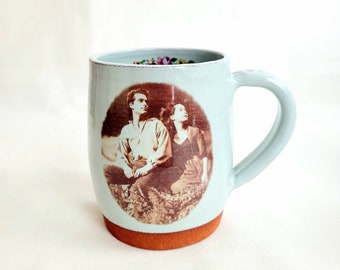 Taza de Cumbres borrascosas con cita, taza de Emily Brontë, cita de Cumbres borrascosas, regalo hecho a mano para ratón de biblioteca