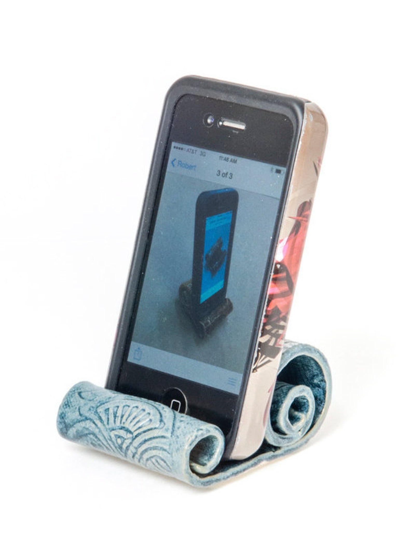 Ceramic Cell Phone Holder Parkmiphone Business Card Holder Etsy Canada