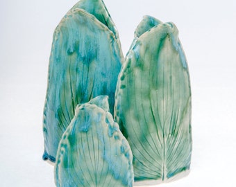 Hosta Leaf Vases