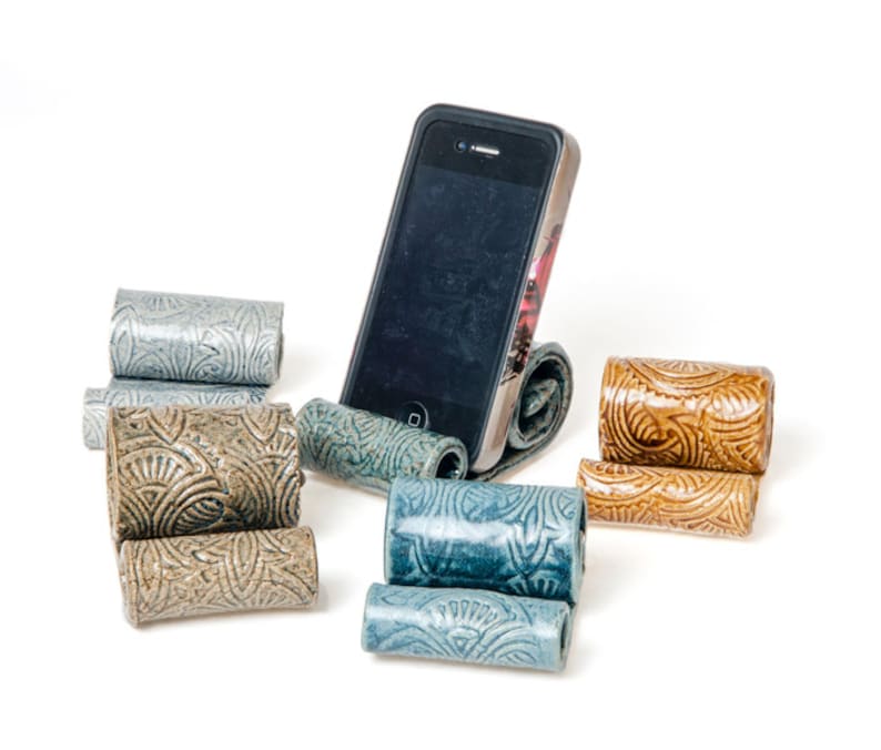 Ceramic Cell Phone Holder Parkmiphone Business Card Holder Etsy