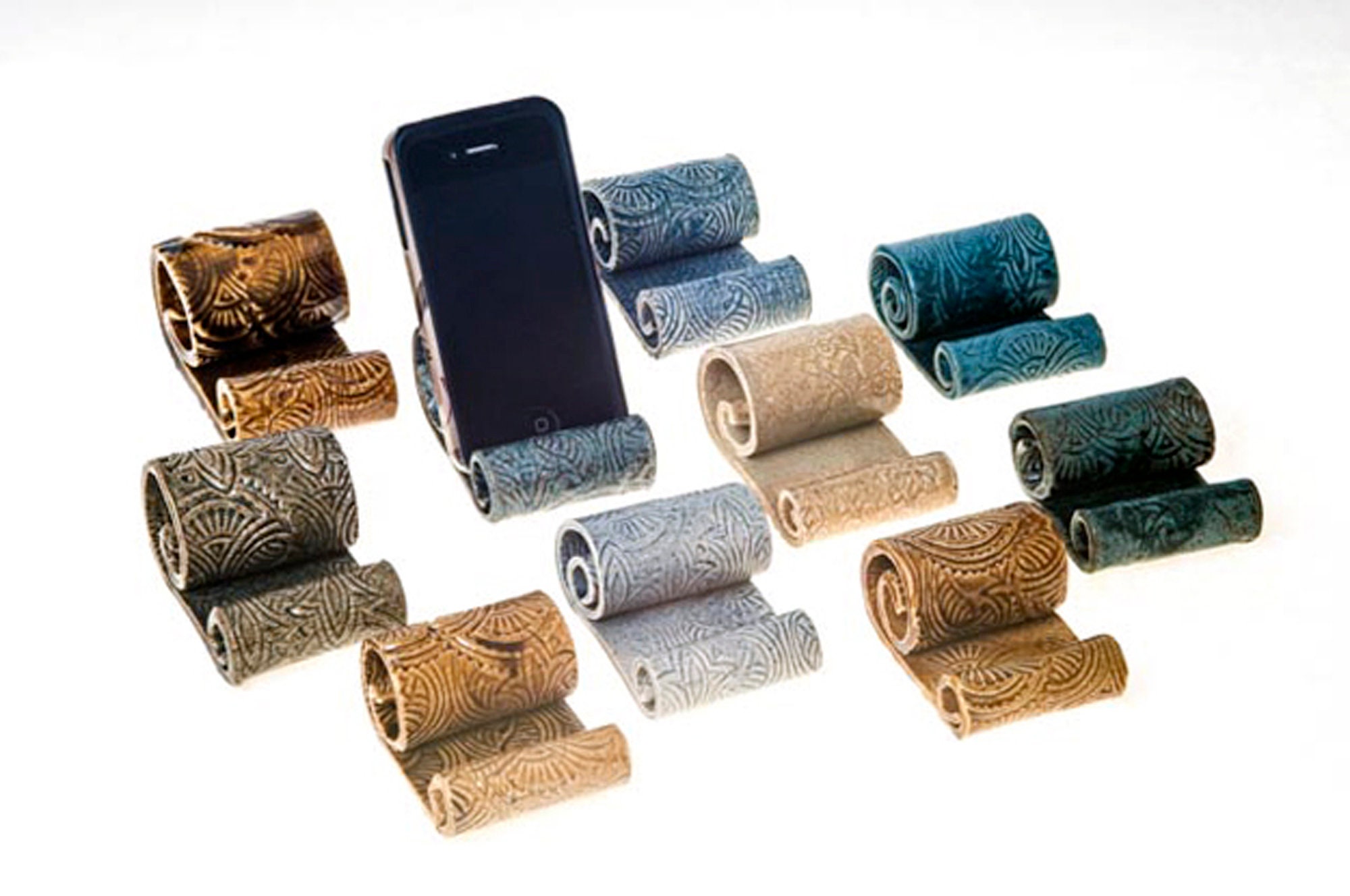 Ceramic Cell Phone Holder Parkmiphone Business Card Holder Etsy Canada