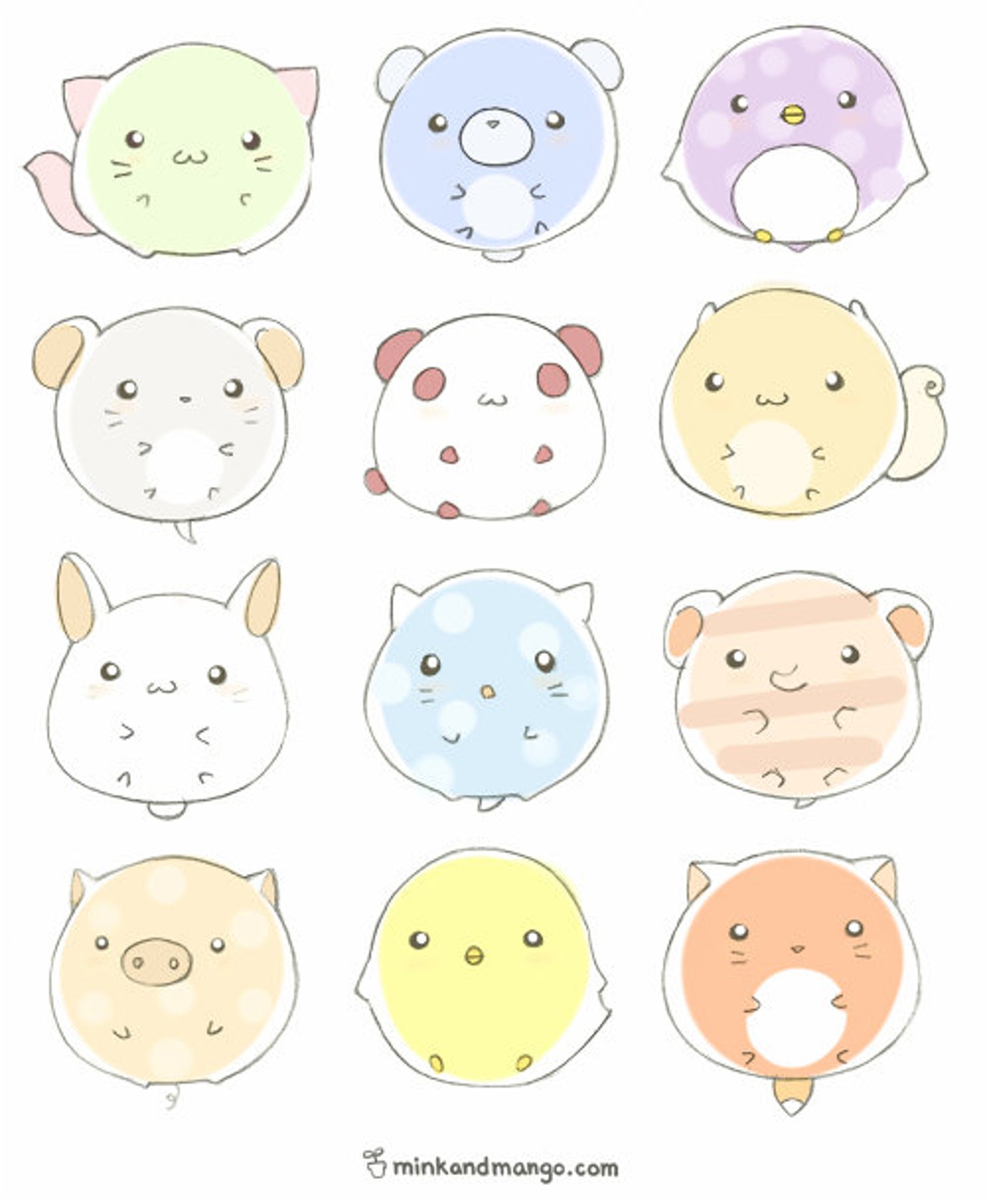 Animal Stickers - Etsy
