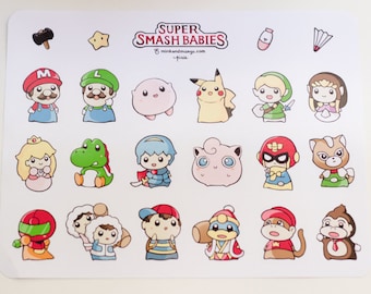 Super Smash Babies Stickers