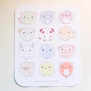 Animal Stickers - Etsy