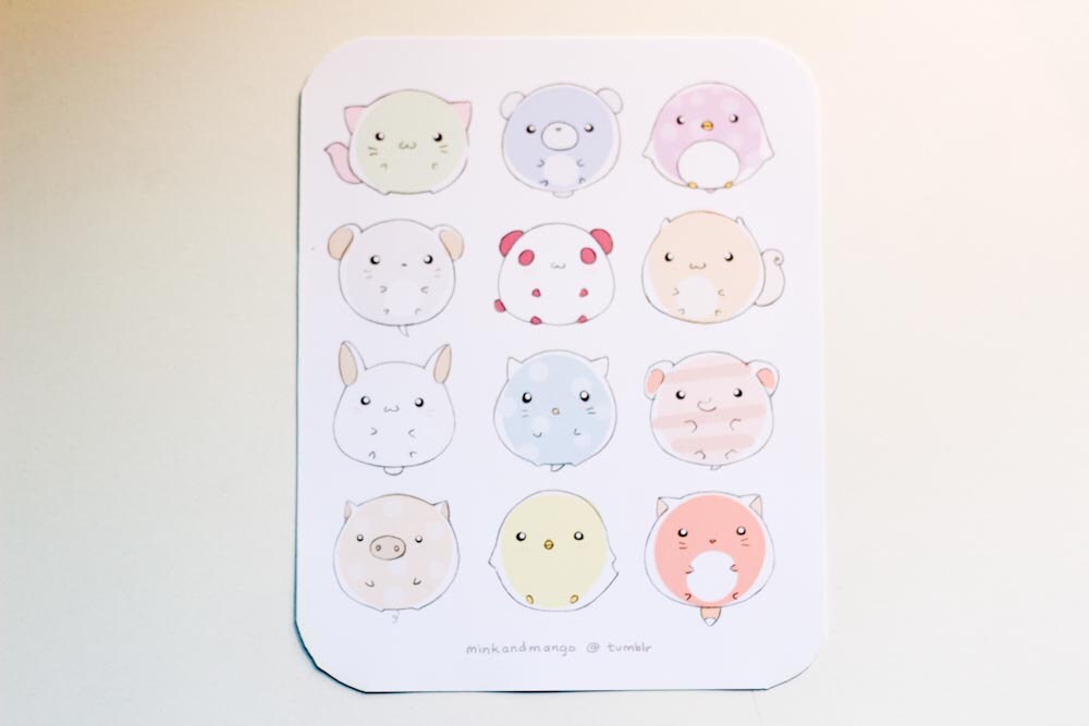 Animal Stickers | Etsy