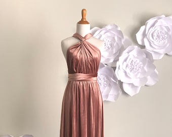Dusty Rose, Bridesmaid Dress , Infinity Dress Convertible Formal,wrap Dress Party Dress Evening Dress, Free Shipping - Etsy Dusty Rose, Bridesmaid Dress , Infinity Dress Convertible Formal,wrap Dress Party Dress Evening Dress, Free Shipping - Etsy