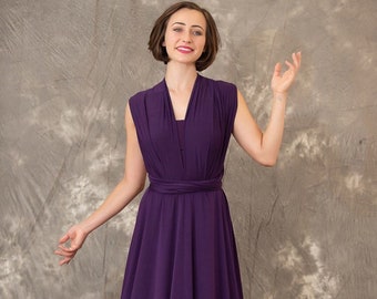 dark purple dress outfit