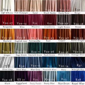 VELVET swatch FABRIC sample Free Shipping