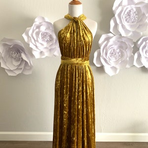 Crushed Velvet Bridesmaid Dress ,Velvet infinity Dress Convertible Formal,wrap dress party dress Evening dress, Free Shipping