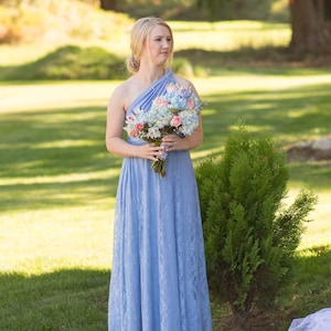 Bridesmaid Dress  Lace Infinity Dress ,party dress Evening dress,Detachable lace skirt