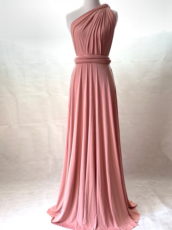 infinity dress dusty rose