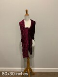 wrinkled Velvet Shawl, Bridesmaids gifts shawl weeding shawl flower girl velvet Sash belt mother of bride