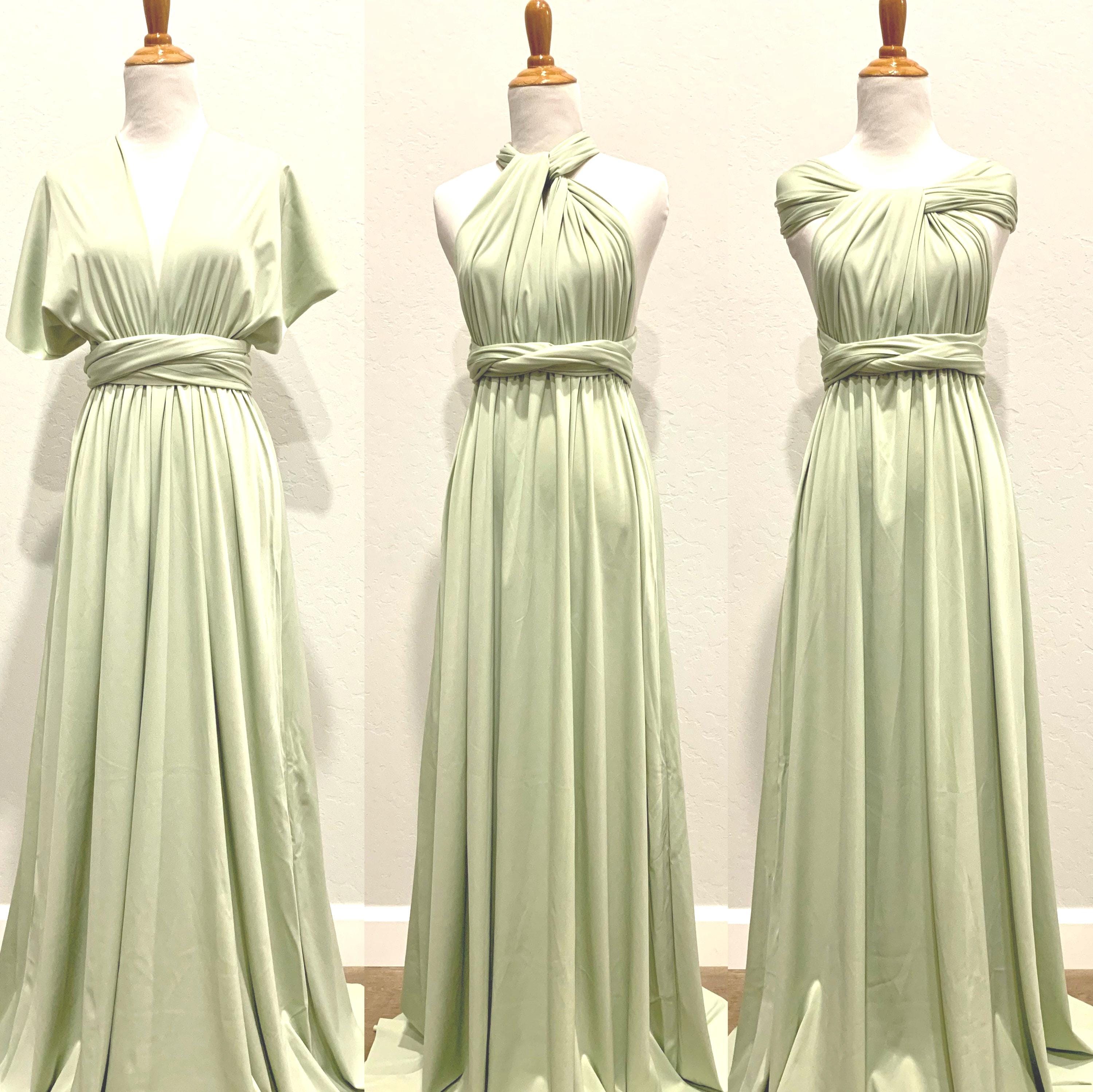 pale green linen dress Striped Linen Dress Green / Medium