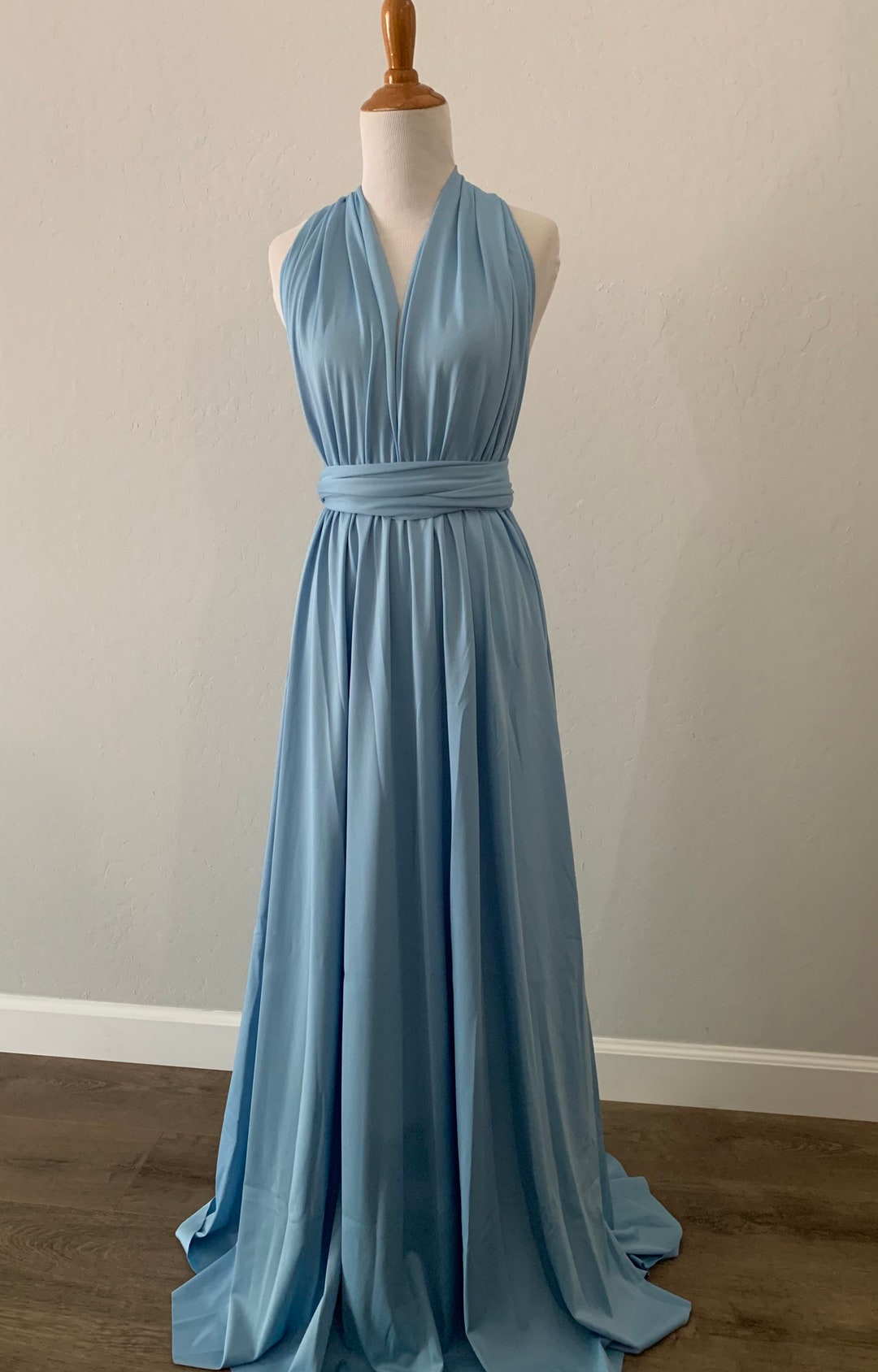 Baby Blue Bridesmaid Dress Infinity Dress Wrap Dress Convertible Dress