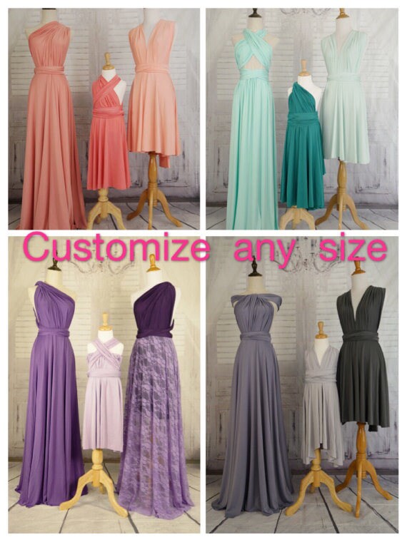 lilac infinity bridesmaid dress