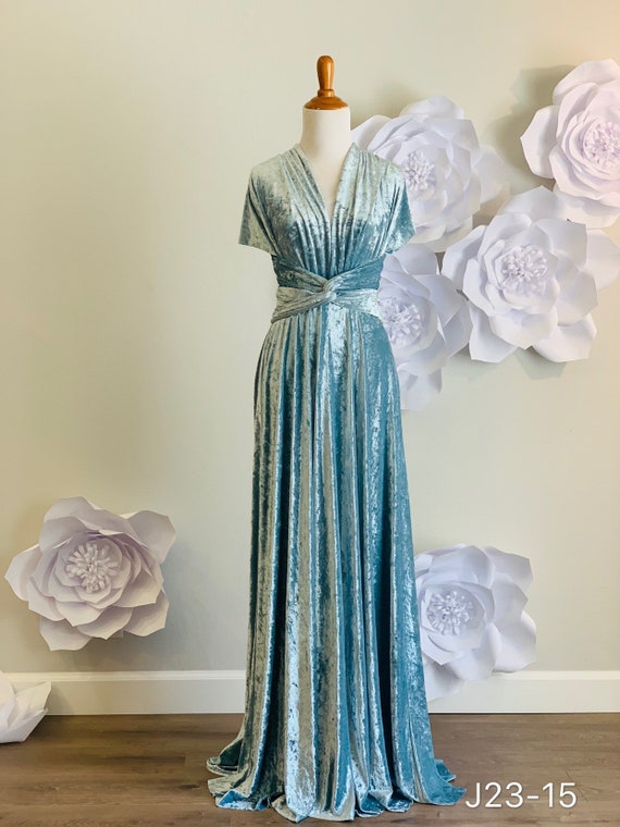 chinese dress ladies 2th Desire Vintage Multi Belted Velvet Maxi Dress  MISSTT