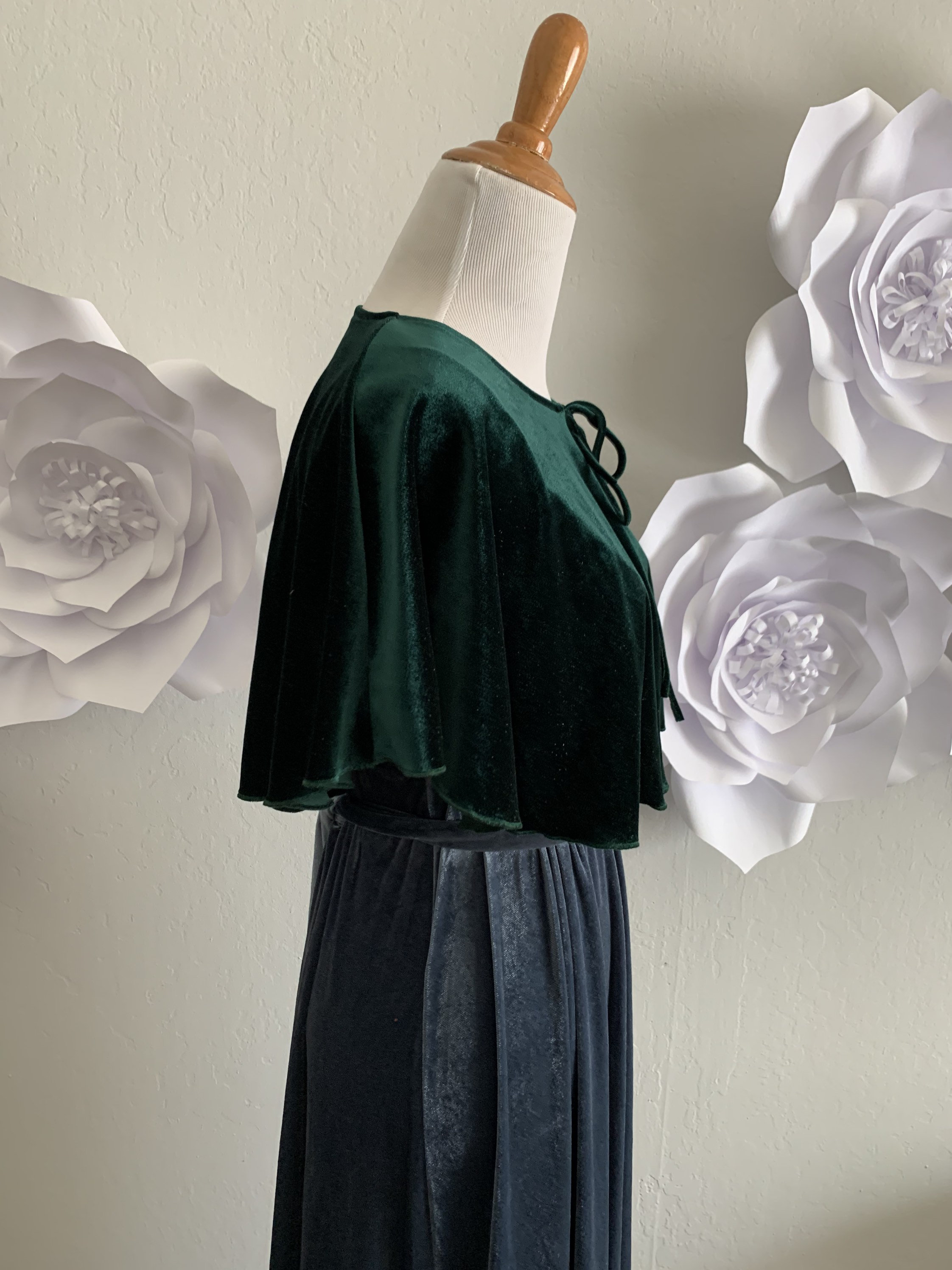 shawl for velvet dress