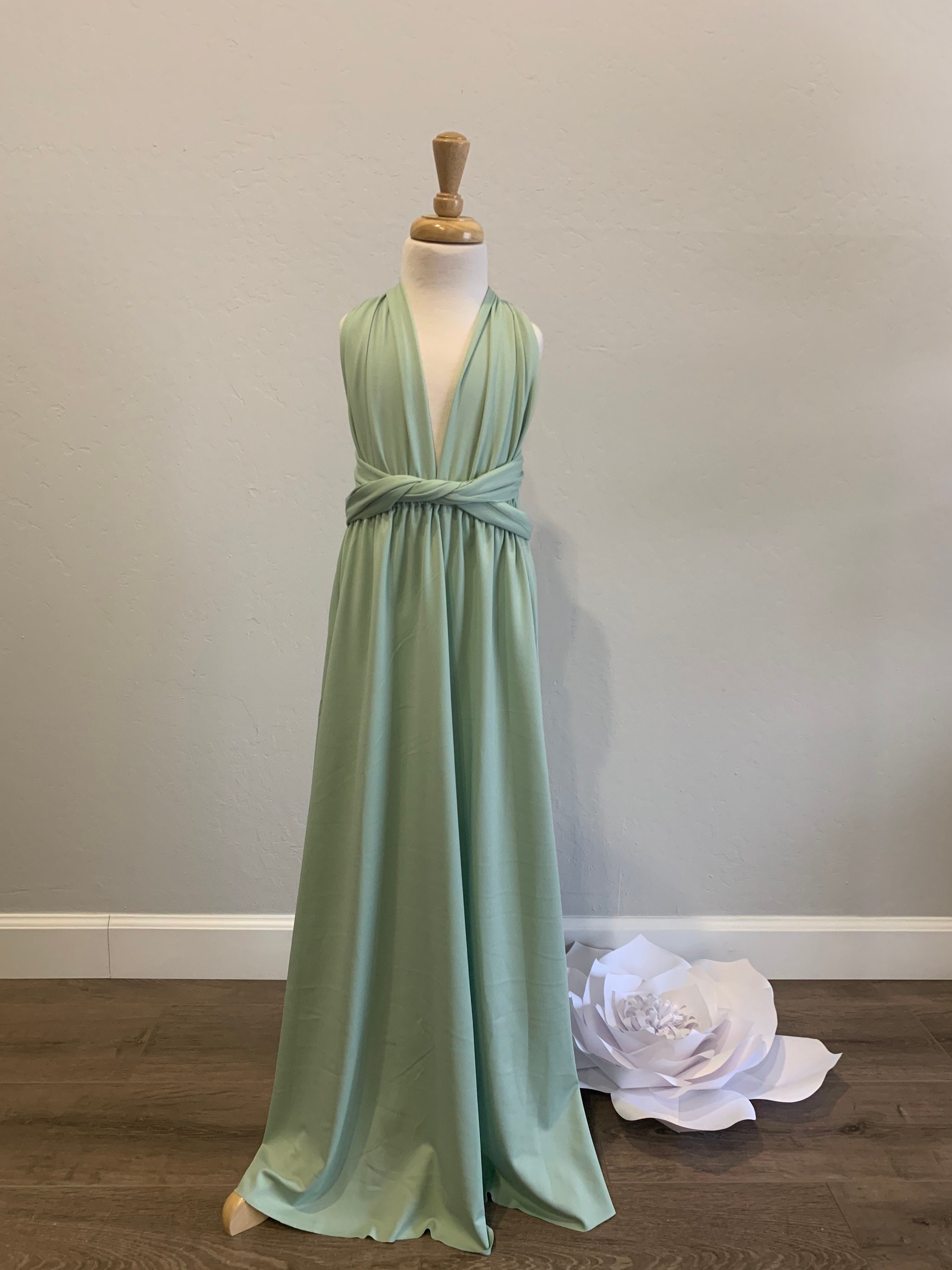 Flower Girl Convertible dress Infinity Wrap Dress junior | Etsy