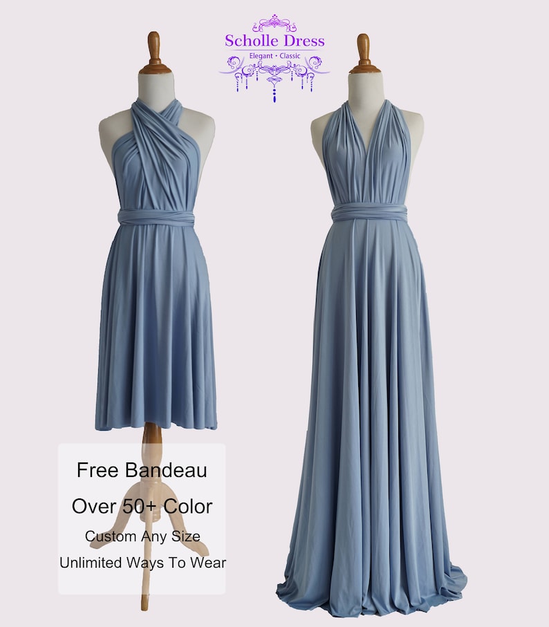 Bridesmaid Dress Steel blue Bridesmaid Dresses gown Etsy