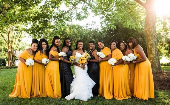 Bridesmaid Dress Mustard dress Infinity 