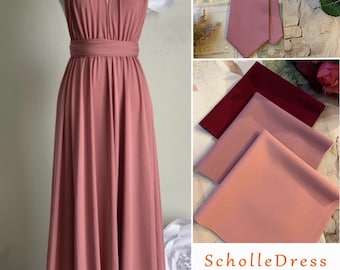 Rosewood Bridesmaid Dress infinity Dress  Wrap dress Convertible Dress -S134#