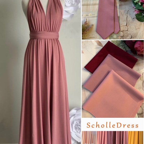 Rosewood Bridesmaid Dress infinity Dress  Wrap dress Convertible Dress -S134#