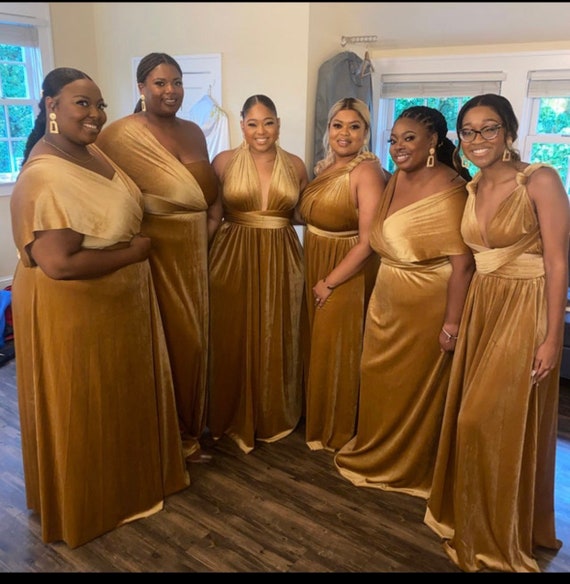 velvet bridesmaid dresses