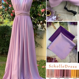 Lavender/Wisteria Bridesmaid Dress infinity Dress  Wrap dress Convertible Dress -S102#