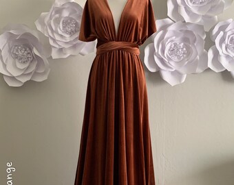 wrap star velvet dress