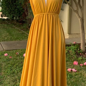 Mustard Bridesmaid Dress infinity Dress Wrap dress Convertible Dress S44 Bild 5