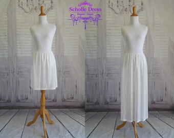 White Half Slip For lighter colored infinity dresses.