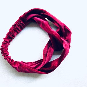 Velvet headband - Twist headband-Hair accessories- Hand made Scholledress