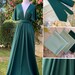 Green Bridesmaid Dresses, gown convertible dress, long infinity dress, maternity dress, party dress-H80# 