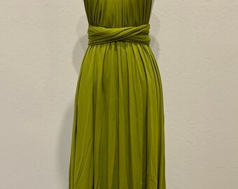 Buy Avocado Green Bridesmaid Dress Infinity Dress Wrap Dress