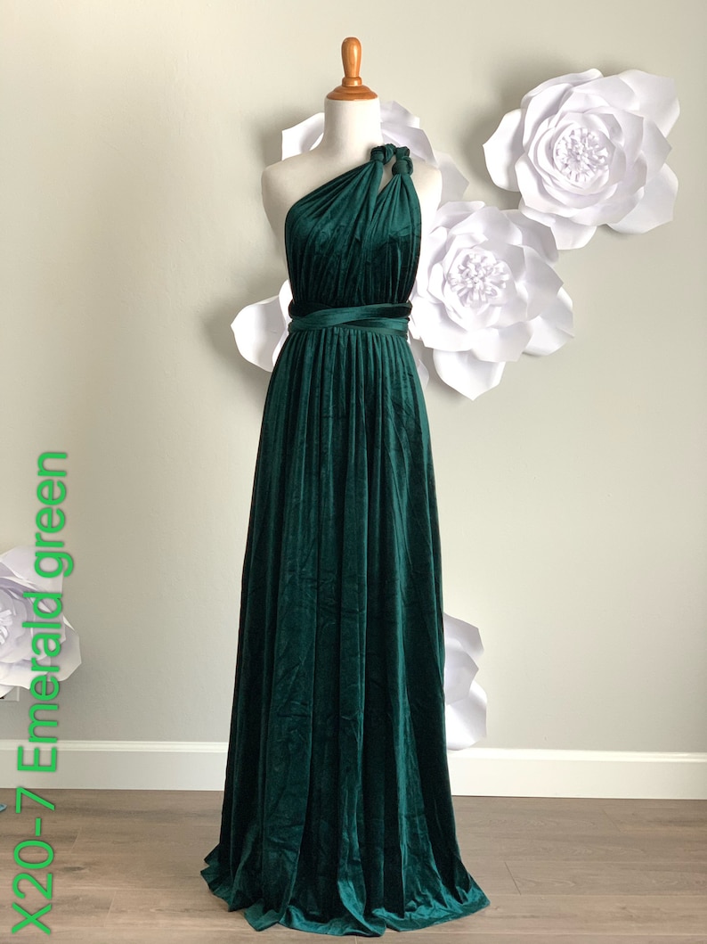 Emerald Green Velvet Dress velvet Bridesmaid Dress Velvet - Etsy