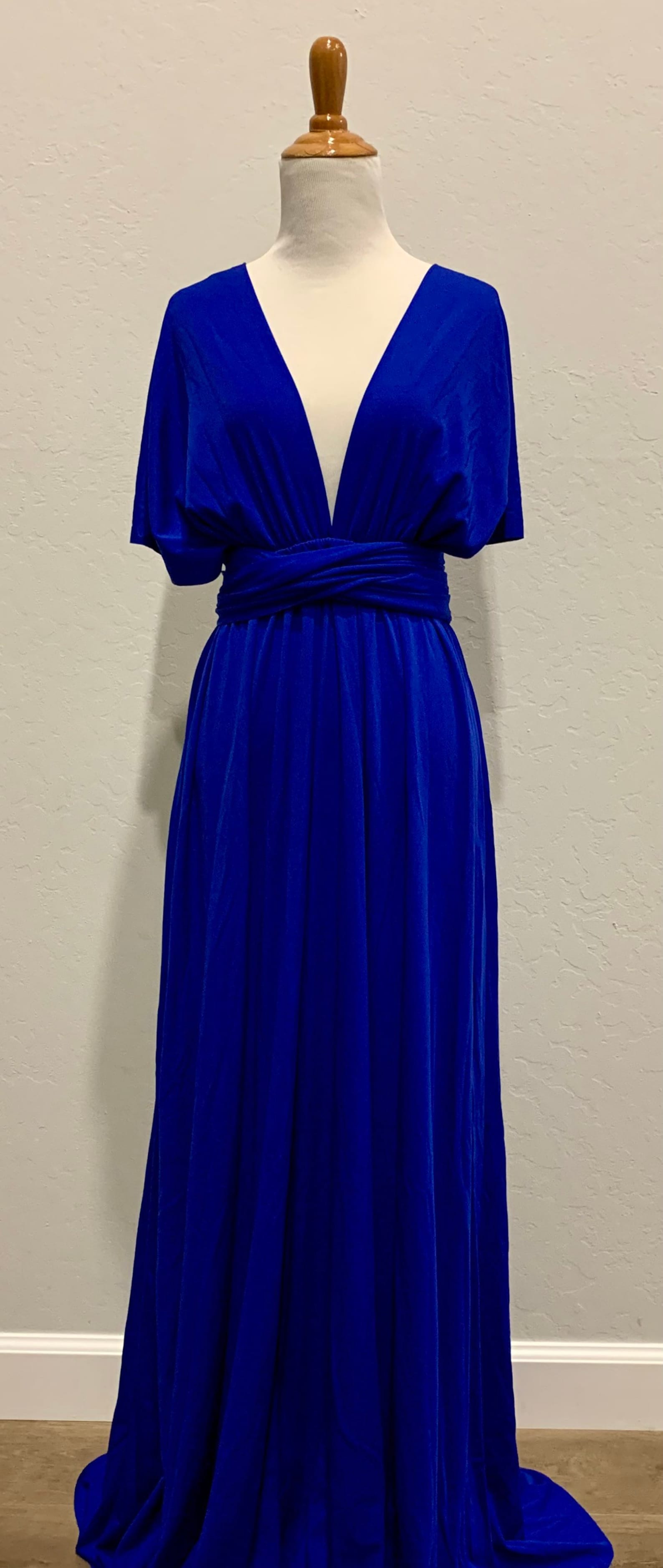 Royal Blue Bridesmaid Dress Infinity Dress Wrap Dress Etsy