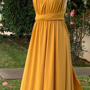 Mustard Bridesmaid Dress infinity Dress Wrap dress Convertible Dress S44 Bild 4