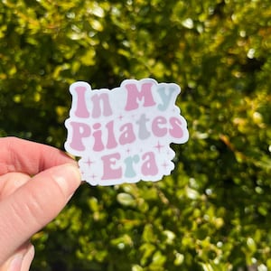 In my pilates era waterproof vinyl sticker, vinyl sticker, water bottle sticker, pilates instructor, reformer, workout, pilates barre gift