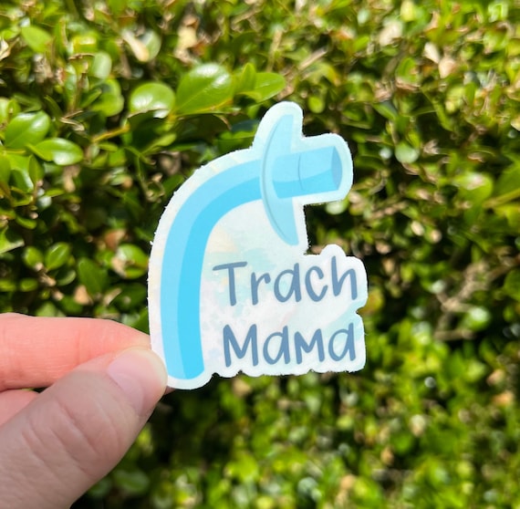 Trach mama waterproof vinyl sticker, tracheostomy, trach mama gift, trach baby, lungs, lung disease, BPD, CLD, medical mom sticker, preemie
