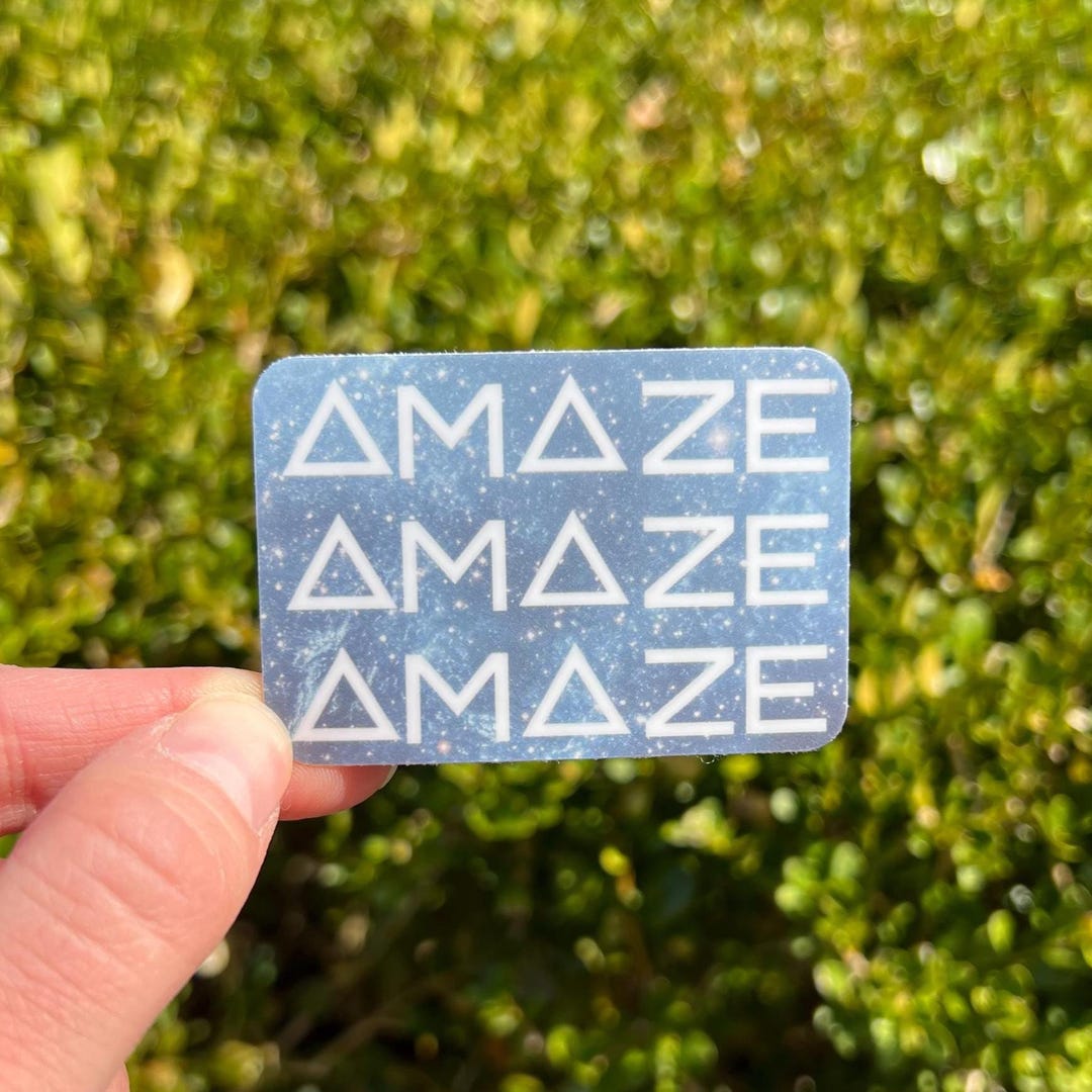 Amaze Amaze Amaze Waterproof Sticker, Trendy Gift, Pop Movie Sticker ...