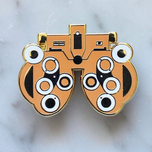 Gold Optometry Enamel Pin Optometrist Eye Doctor Graduation Etsy