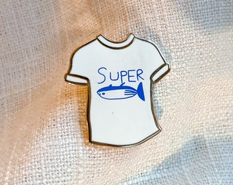 Super Tuna Jin Pin | BTS Seokjin Birthday Song Shirt Hard Enamel Pin, ARMY Borahae OT7 BT21 Bangtan Kpop RM Suga Hobi Jimin Tae Jungkook